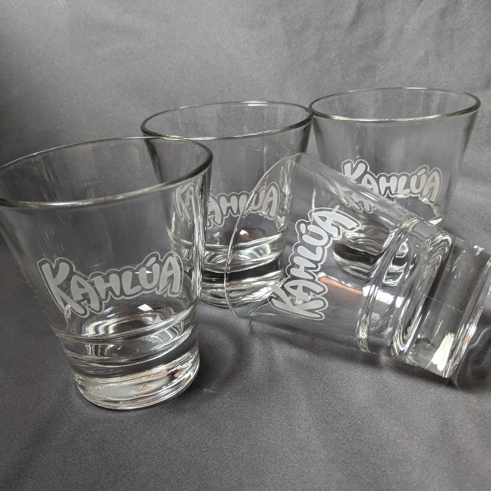 Kahlua Cone Shaped Cocktail Glasses Set of 4